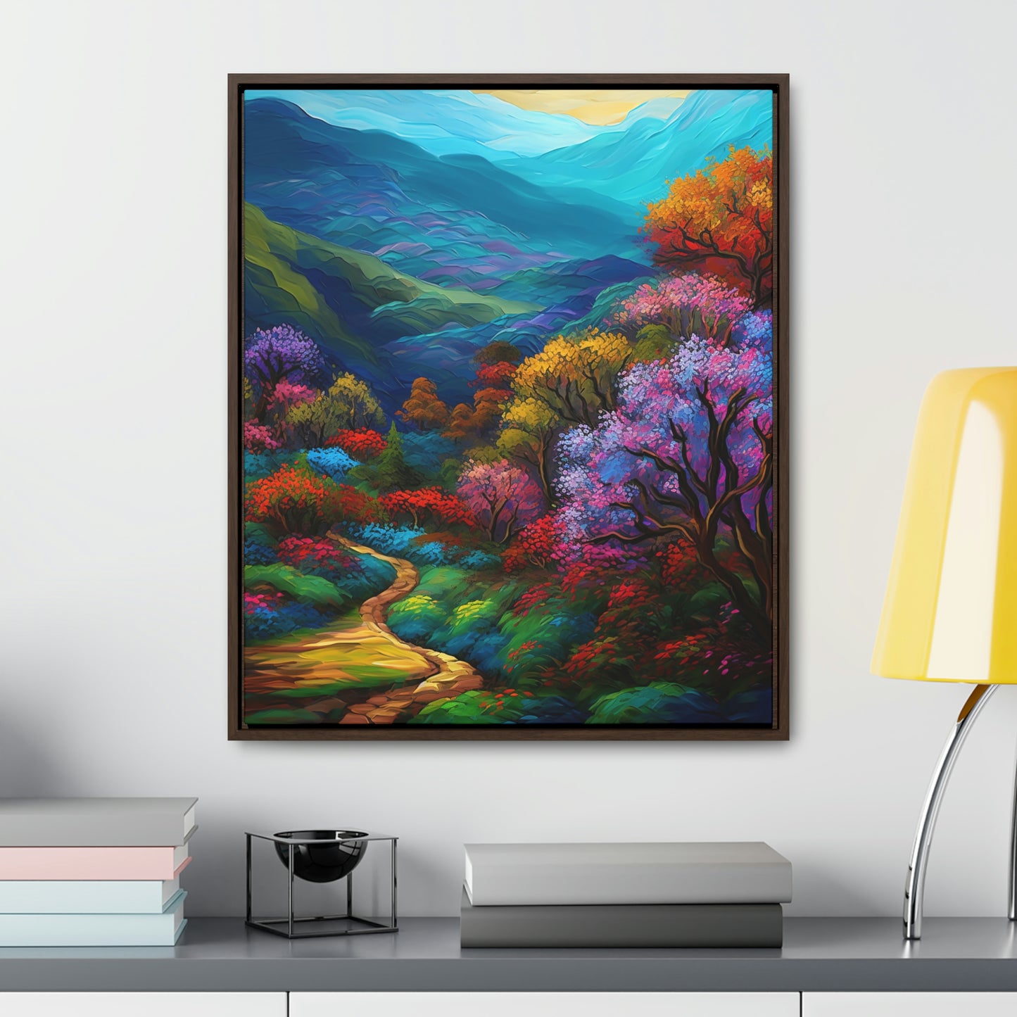 Mountain Path - Gallery Framed Canvas Wall Art