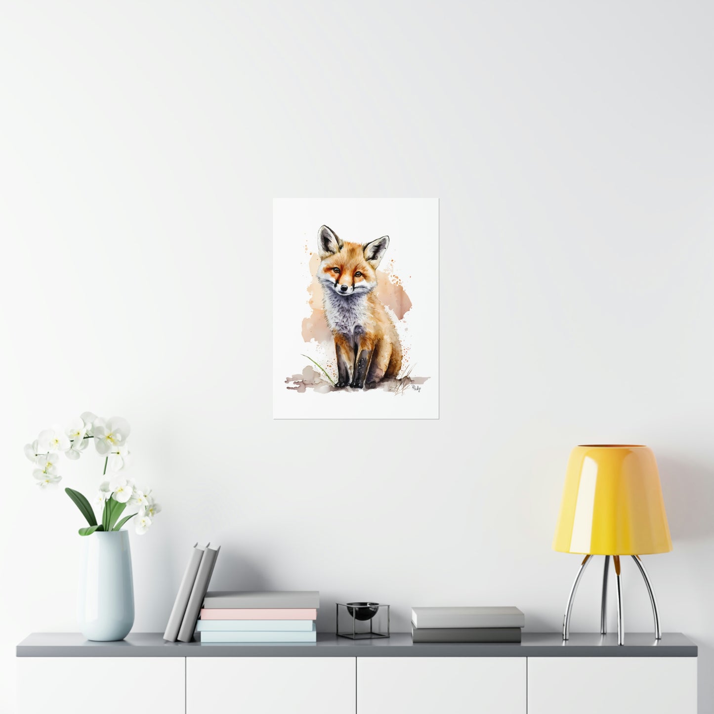 Watercolor Fox - Poster