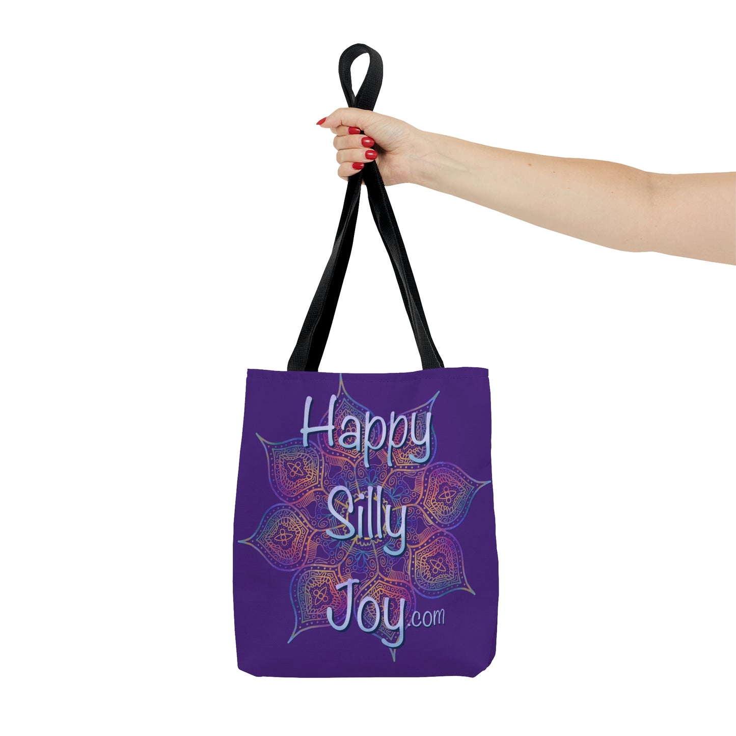 Purple Mandala, Happy Silly Joy - Tote Bag