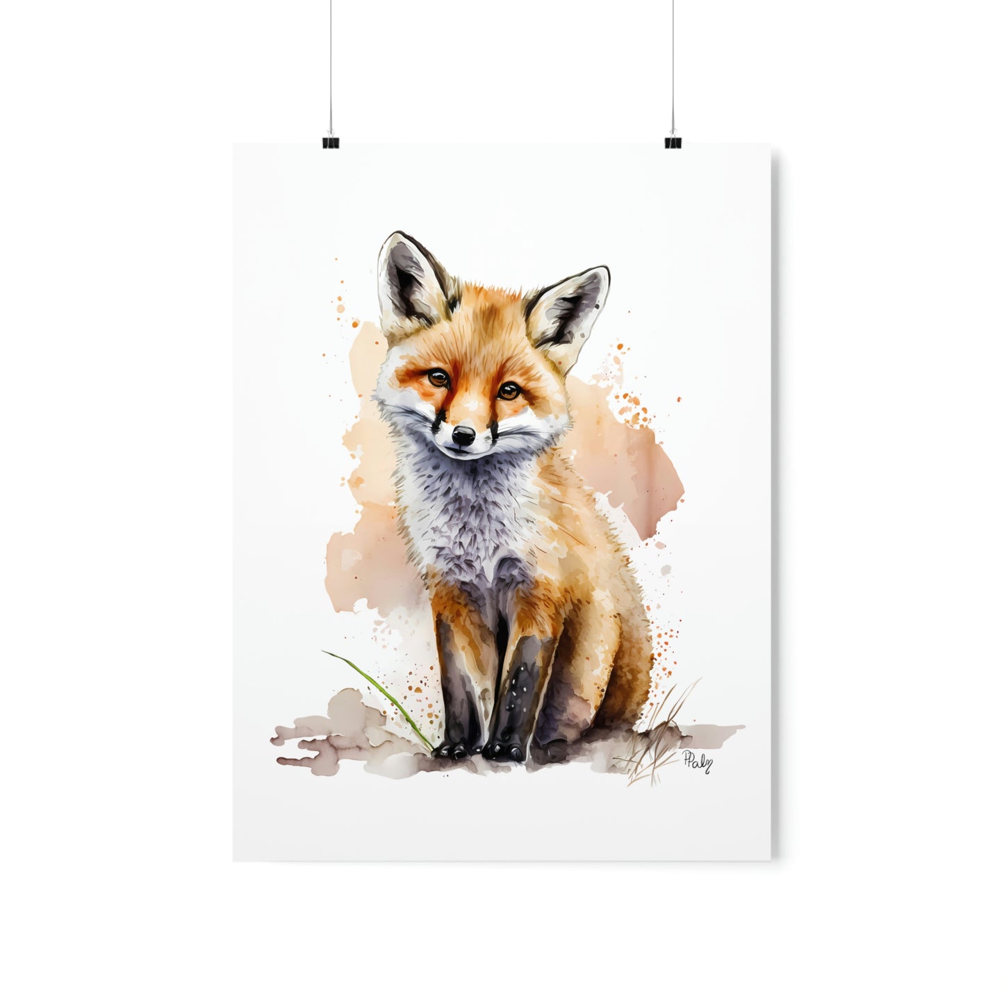 Watercolor Fox - Poster