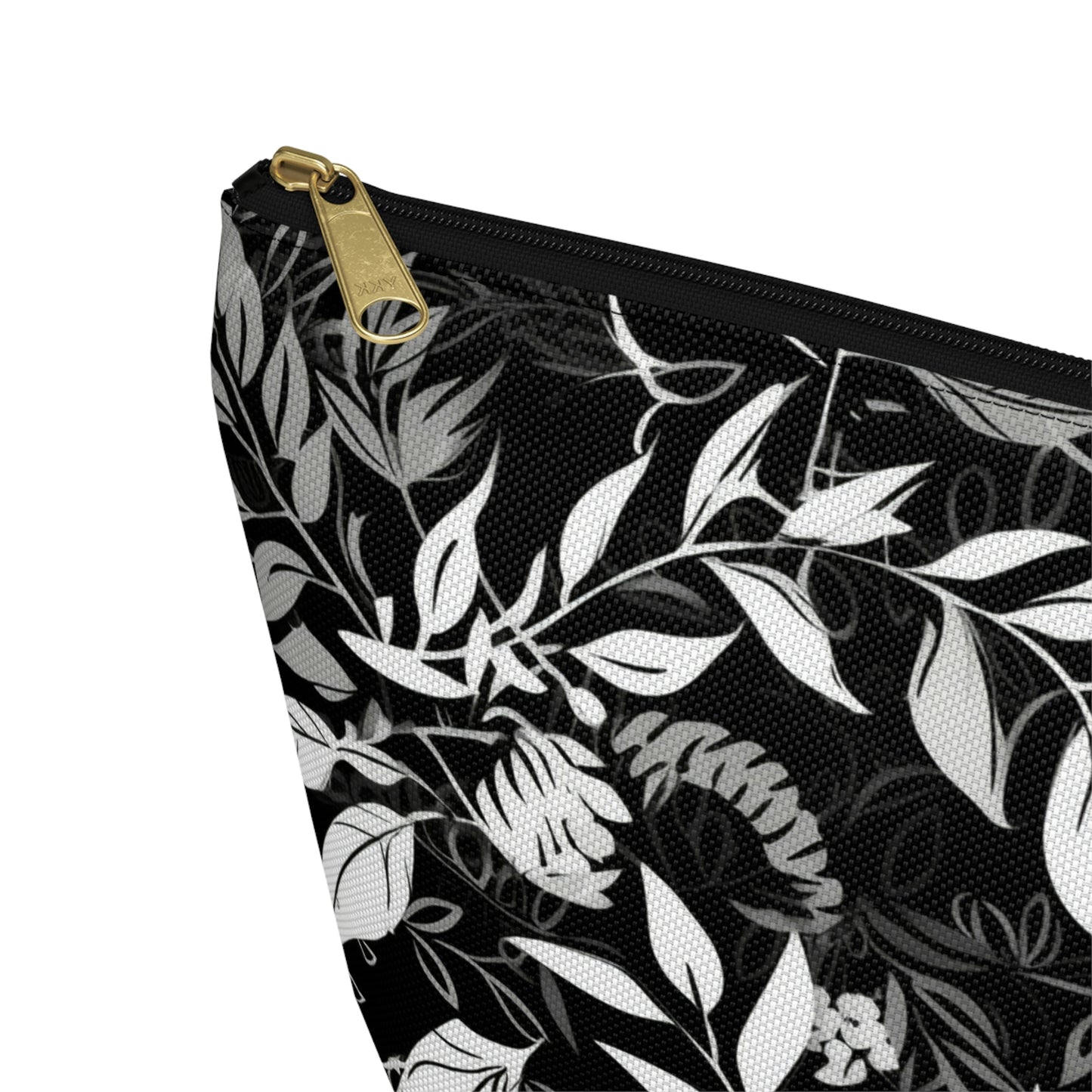 Black & White Floral - Accessory Bag