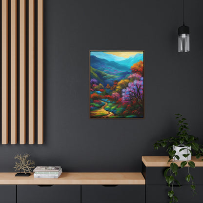 Mountain Path - Gallery Framed Canvas Wall Art