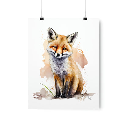 Watercolor Fox - Poster