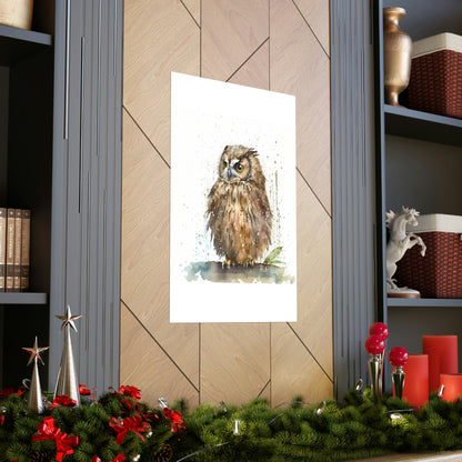 Watercolor Owl - Poster