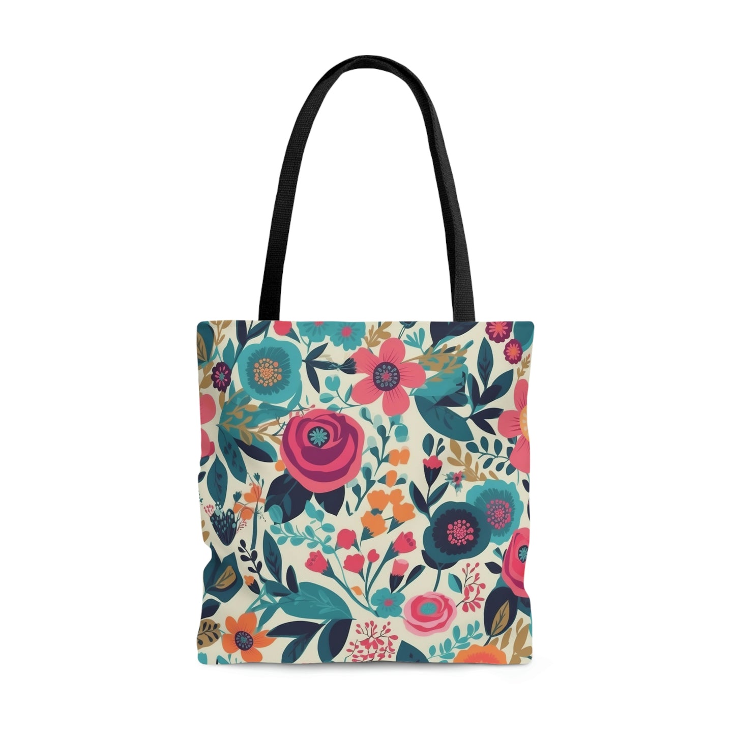 Spring Flowers White - Tote Bag