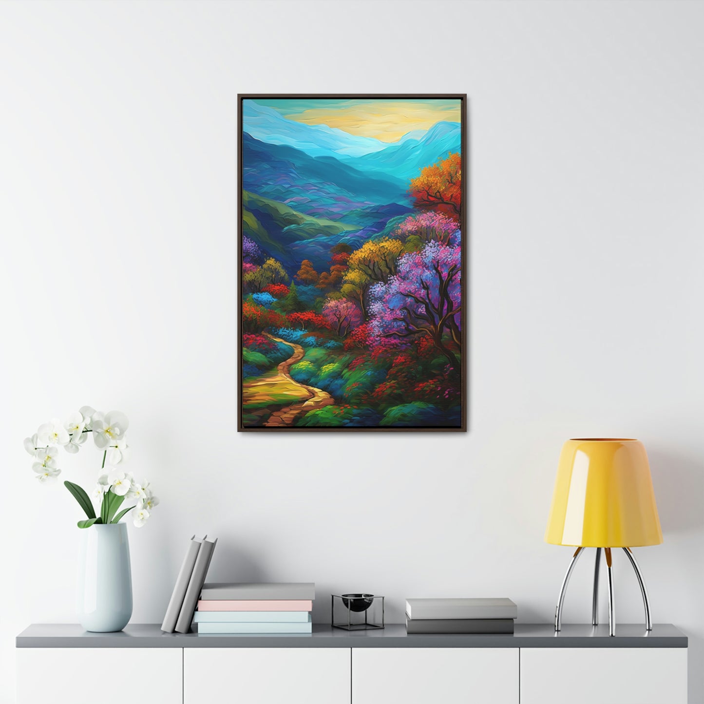 Mountain Path - Gallery Framed Canvas Wall Art