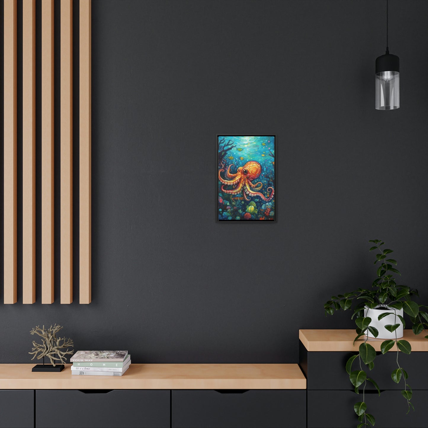 Octopus - Gallery Framed Canvas Wall Art