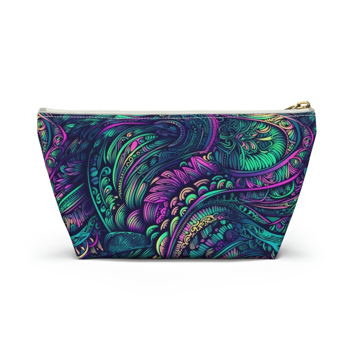 Peacock Swirl - Accessory Bag