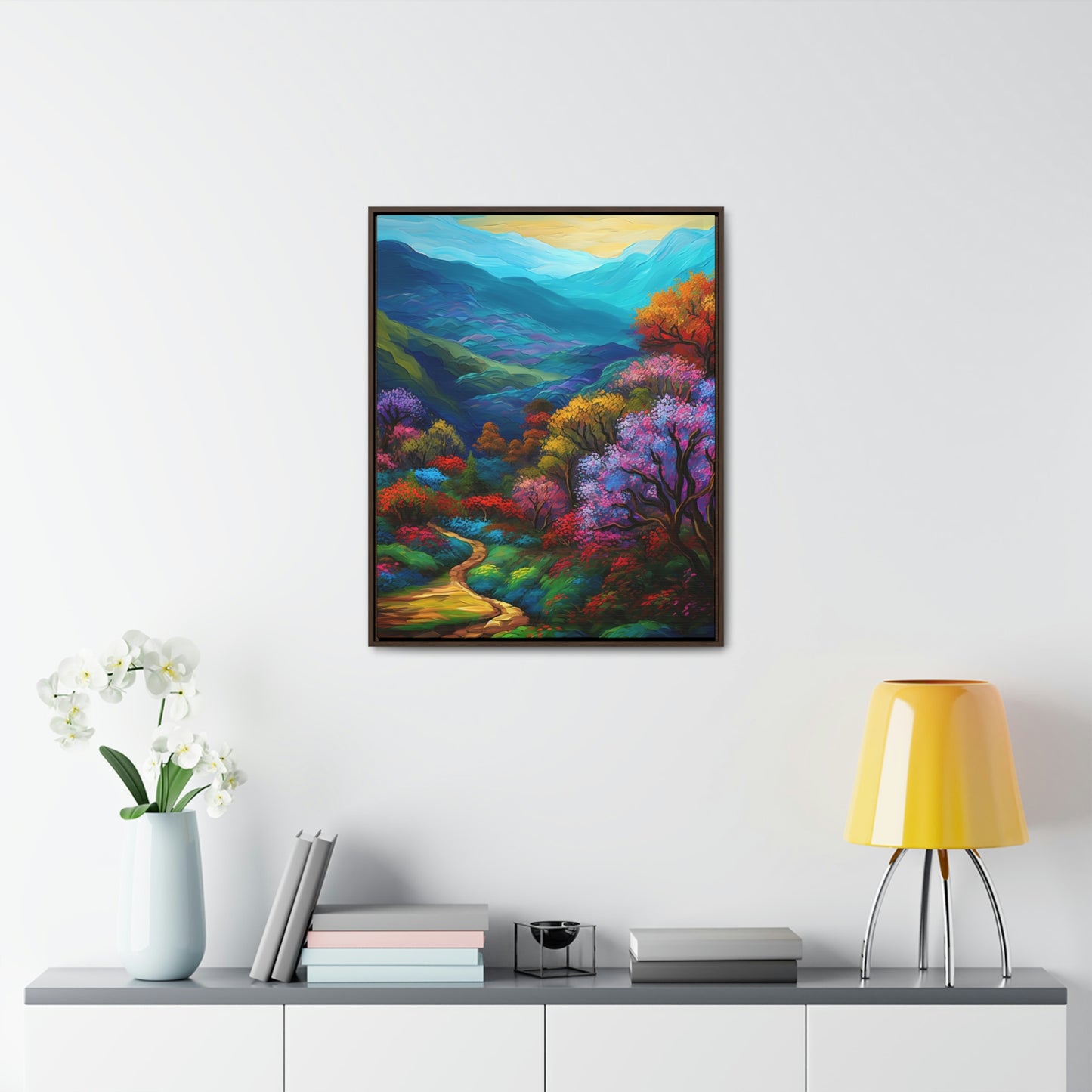 Mountain Path - Gallery Framed Canvas Wall Art