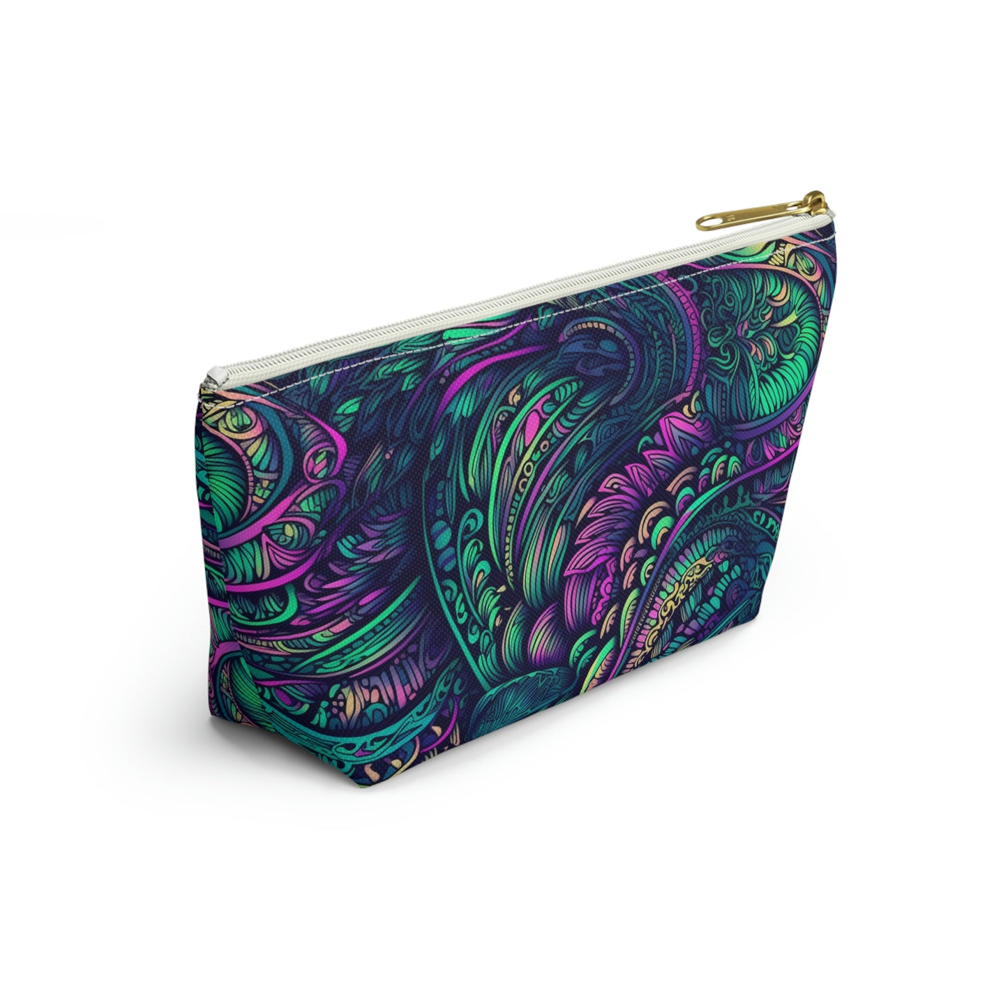 Peacock Swirl - Accessory Bag