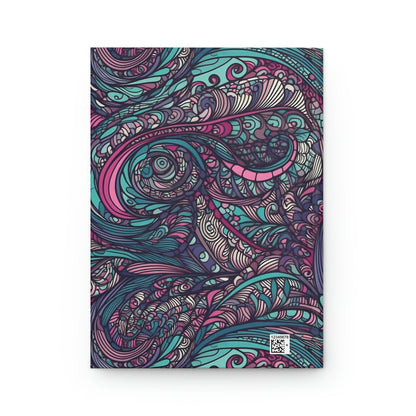 Pink & Teal Swirl - Hardcover Journal