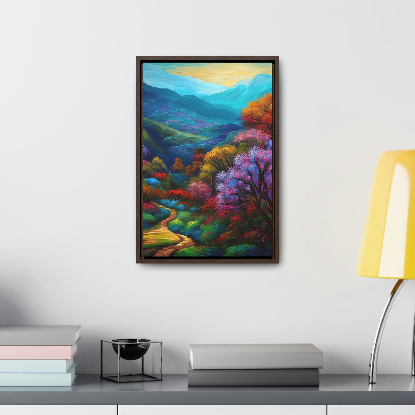 Mountain Path - Gallery Framed Canvas Wall Art