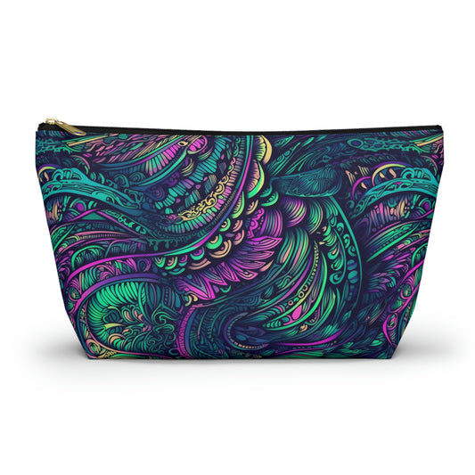 Peacock Swirl - Accessory Pouch