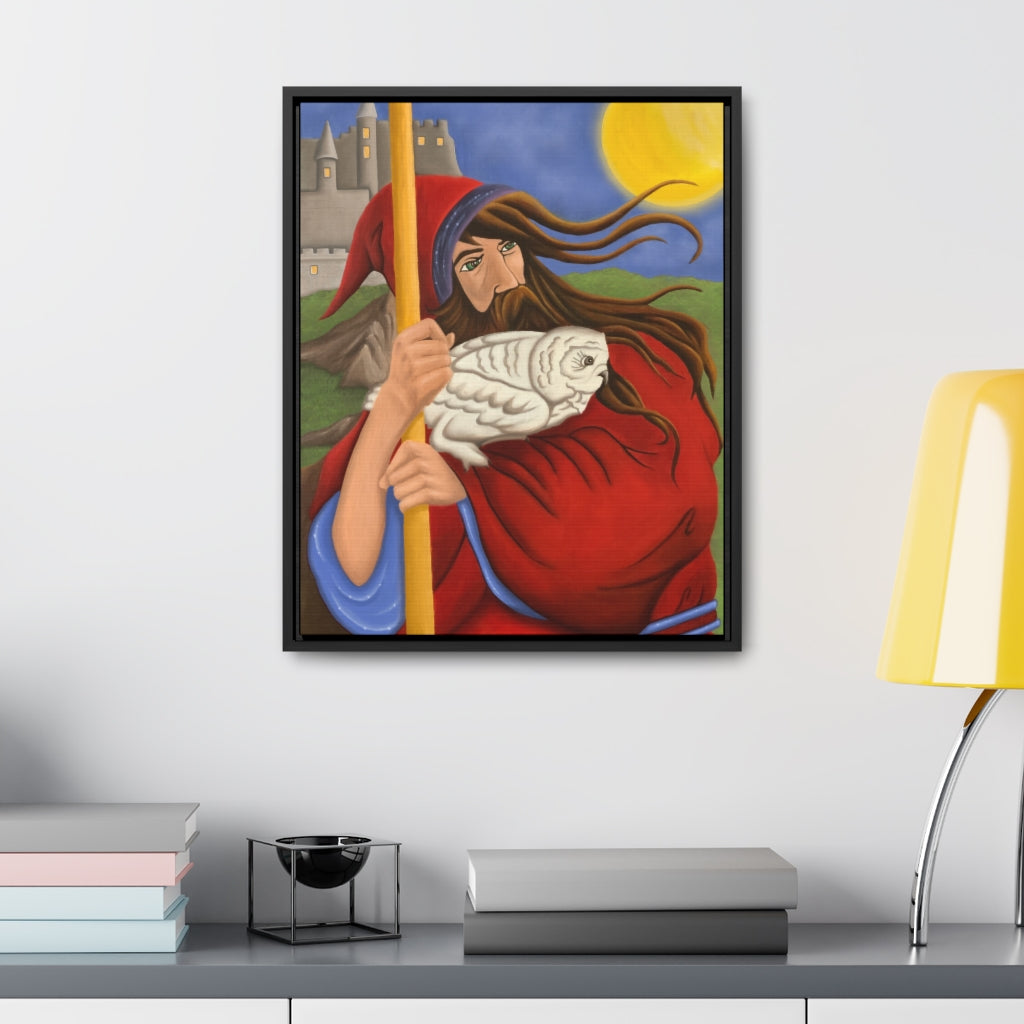 Wizard! Gallery Canvas Wrap, Framed Wall Art in a room