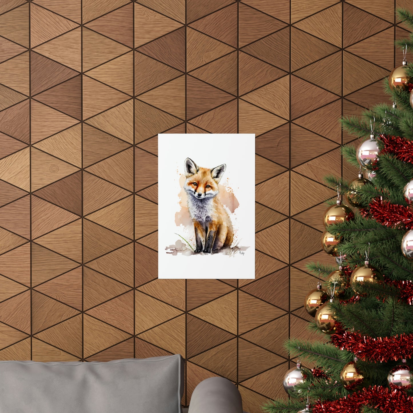 Watercolor Fox - Poster