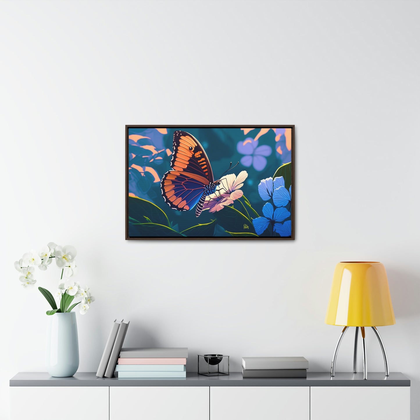 Butterfly - Gallery Framed Canvas Wall Art