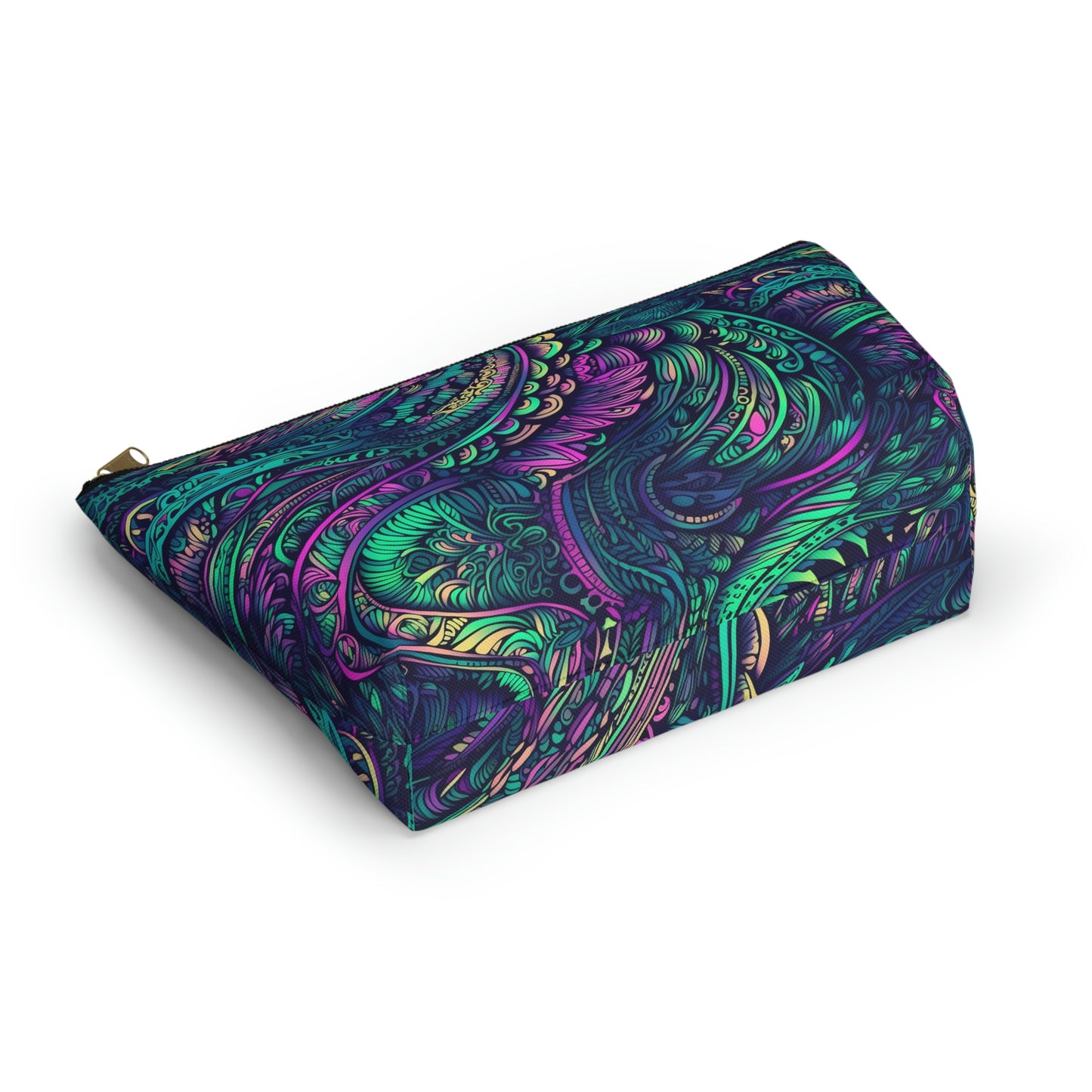 Peacock Swirl - Accessory Bag