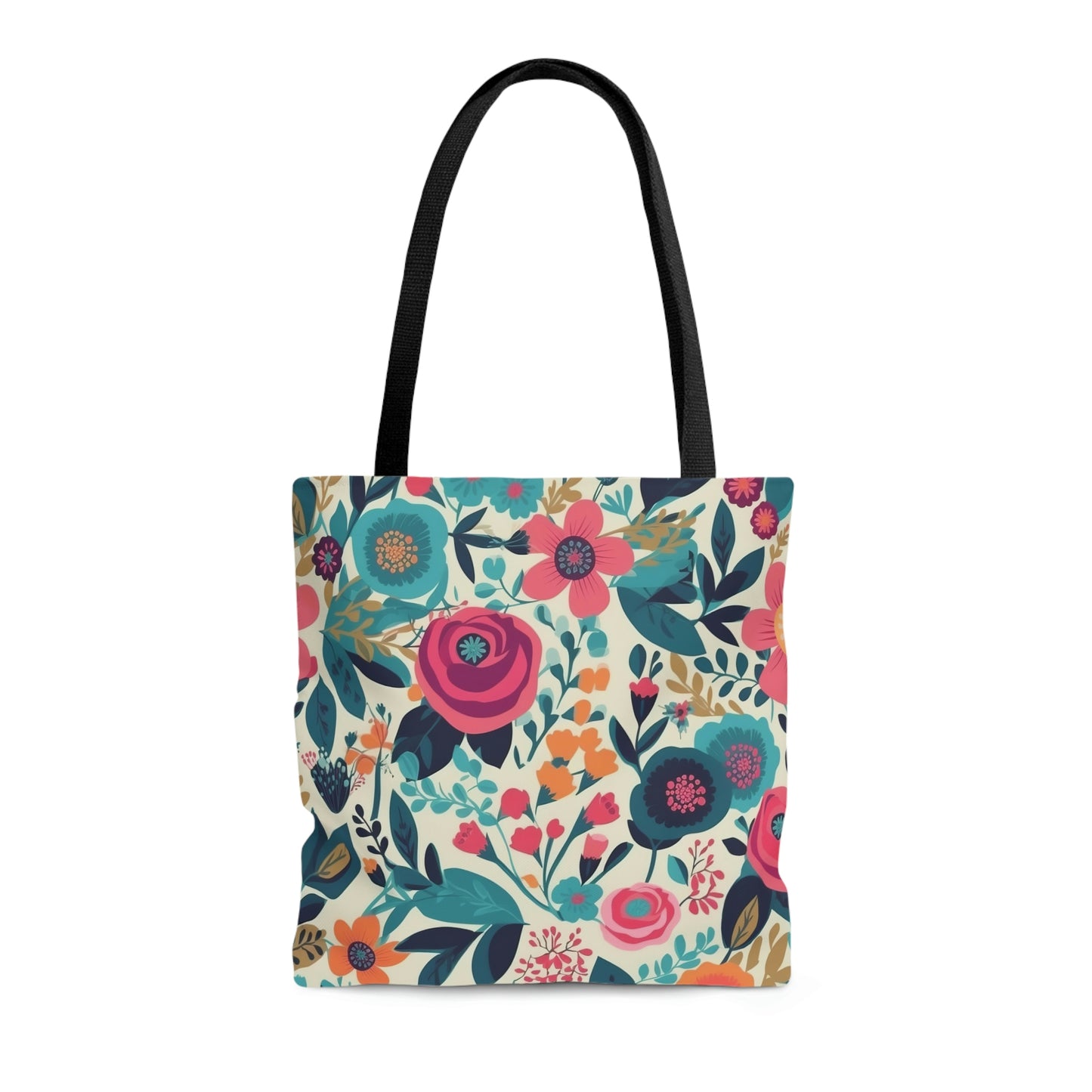 Spring Flowers White - Tote Bag