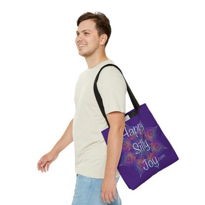 Purple Mandala, Happy Silly Joy - Tote Bag