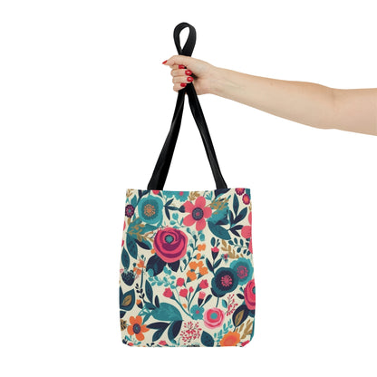 Spring Flowers White - Tote Bag