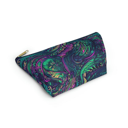 Peacock Swirl - Accessory Bag