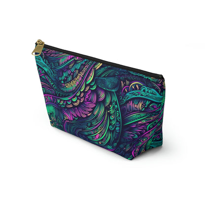 Peacock Swirl - Accessory Bag