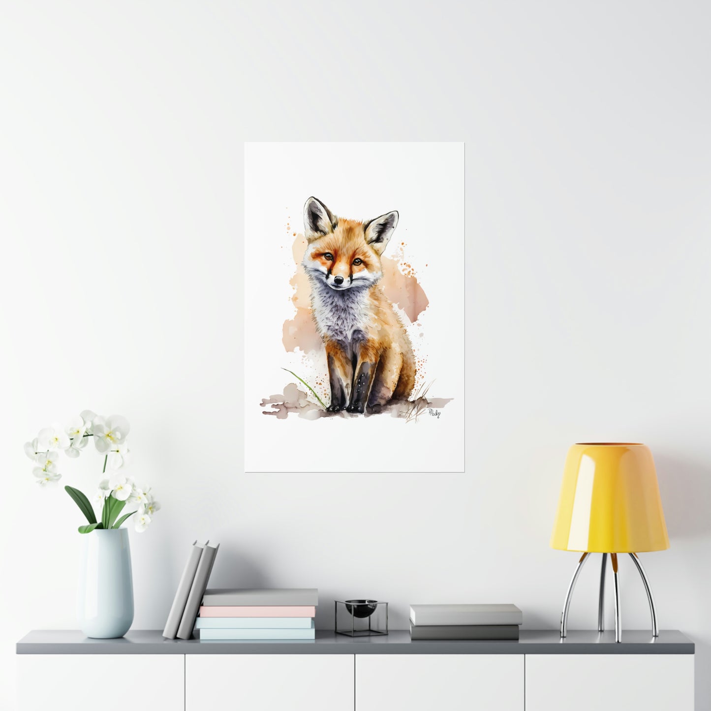 Watercolor Fox - Poster