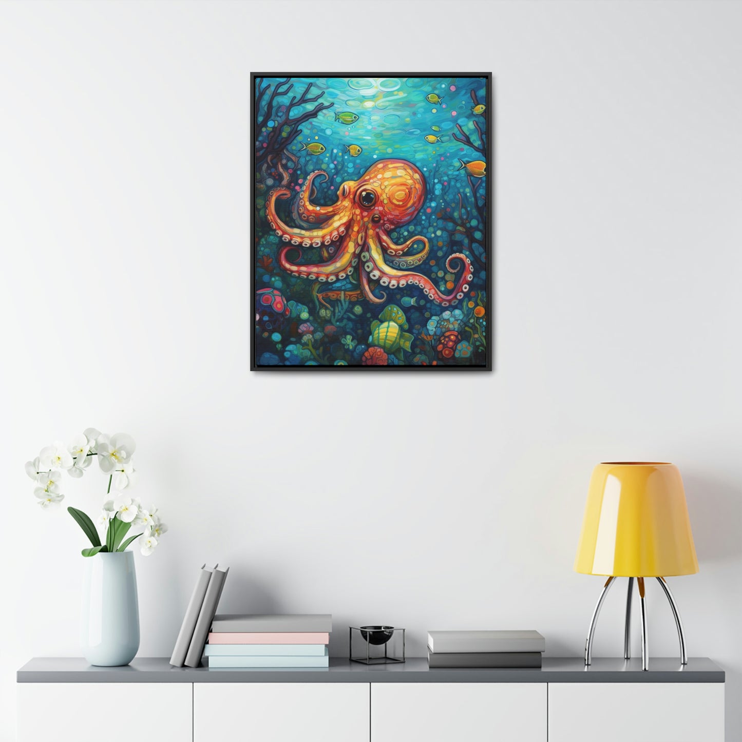 Octopus - Gallery Framed Canvas Wall Art