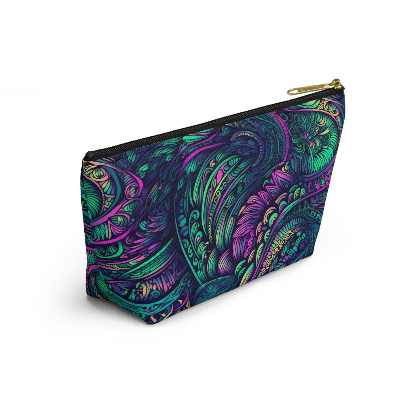 Peacock Swirl - Accessory Bag