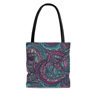 Pink & Teal Swirl - Tote Bag