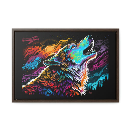 Colorful Wolf Canvas Print - Wall Art Home Decor