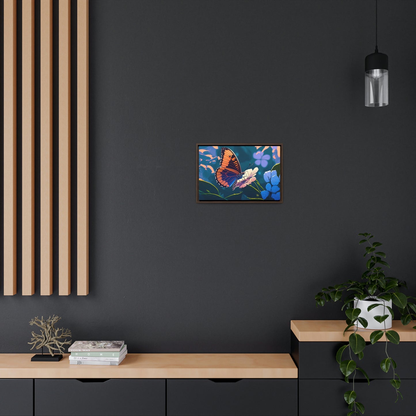 Butterfly - Gallery Framed Canvas Wall Art