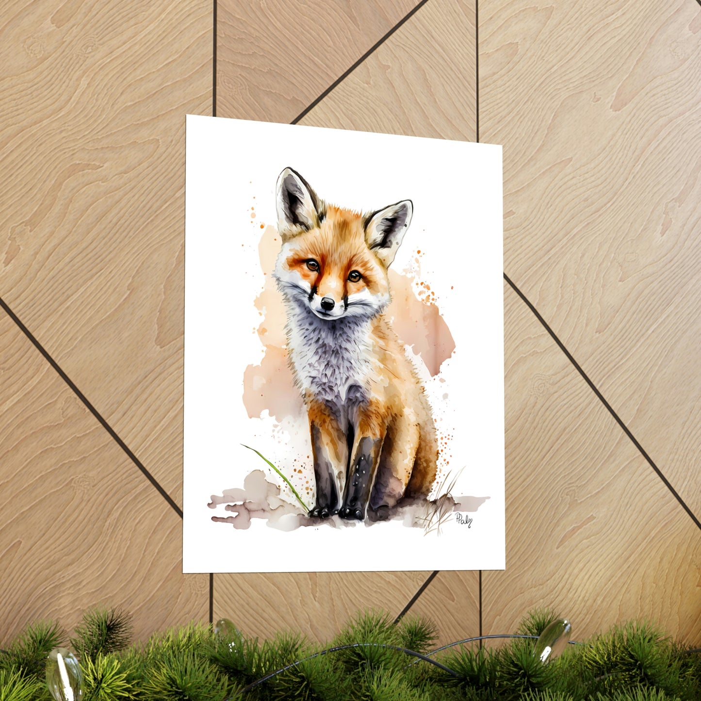 Watercolor Fox - Poster