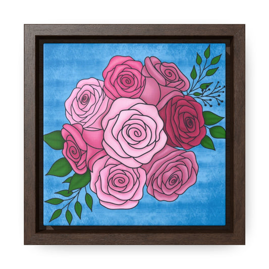 Roses, Gallery Framed Canvas Wrap - Wall Art Home Decor