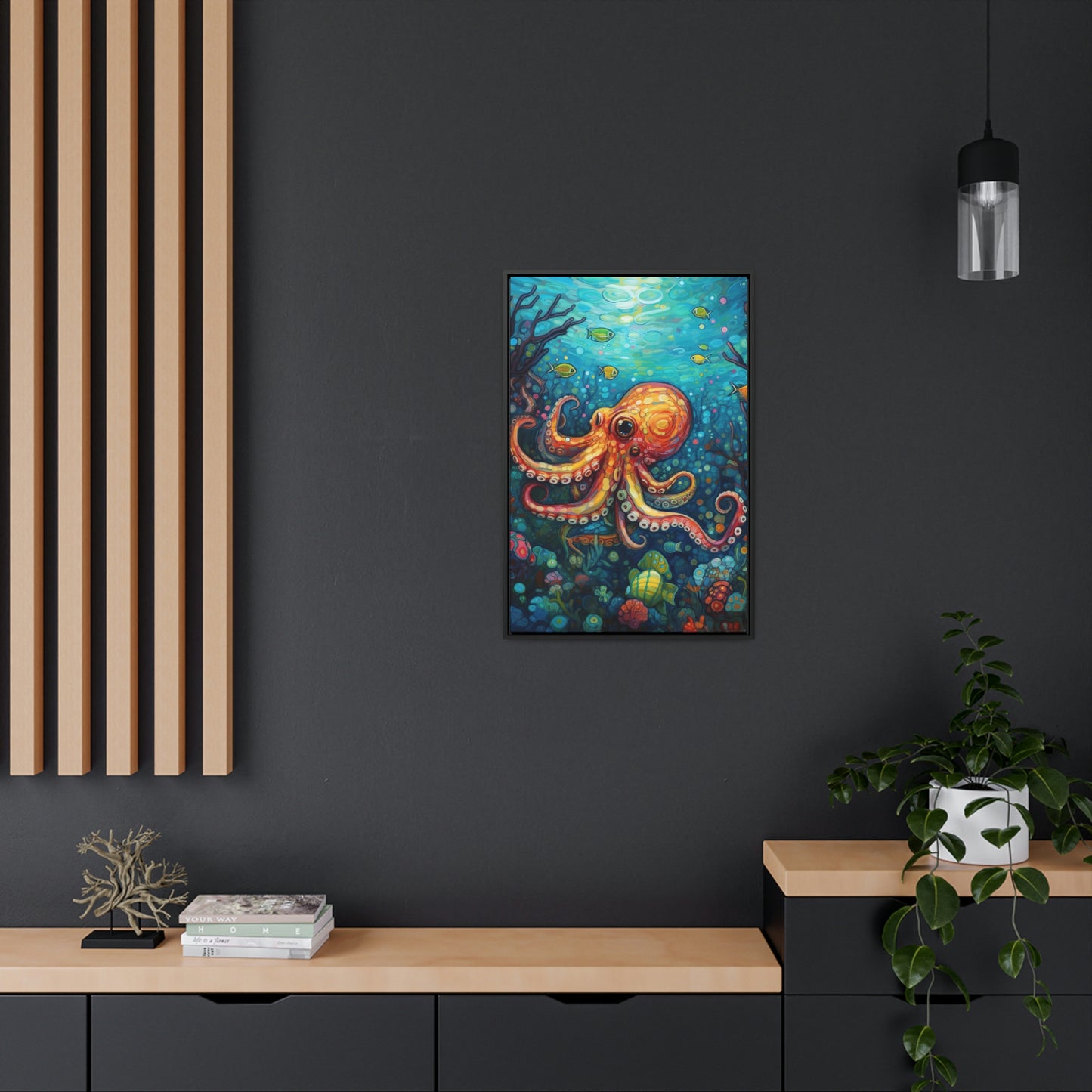 Octopus - Gallery Framed Canvas Wall Art