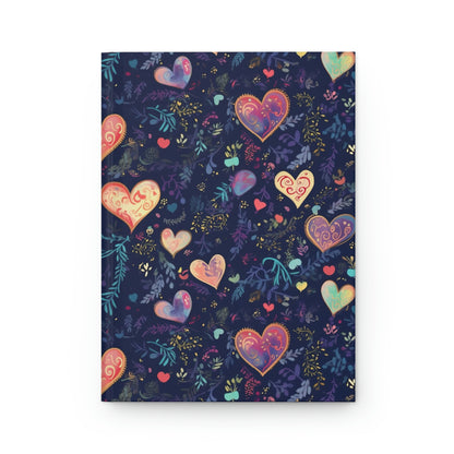 Blue Hearts - Hardcover Journal Matte