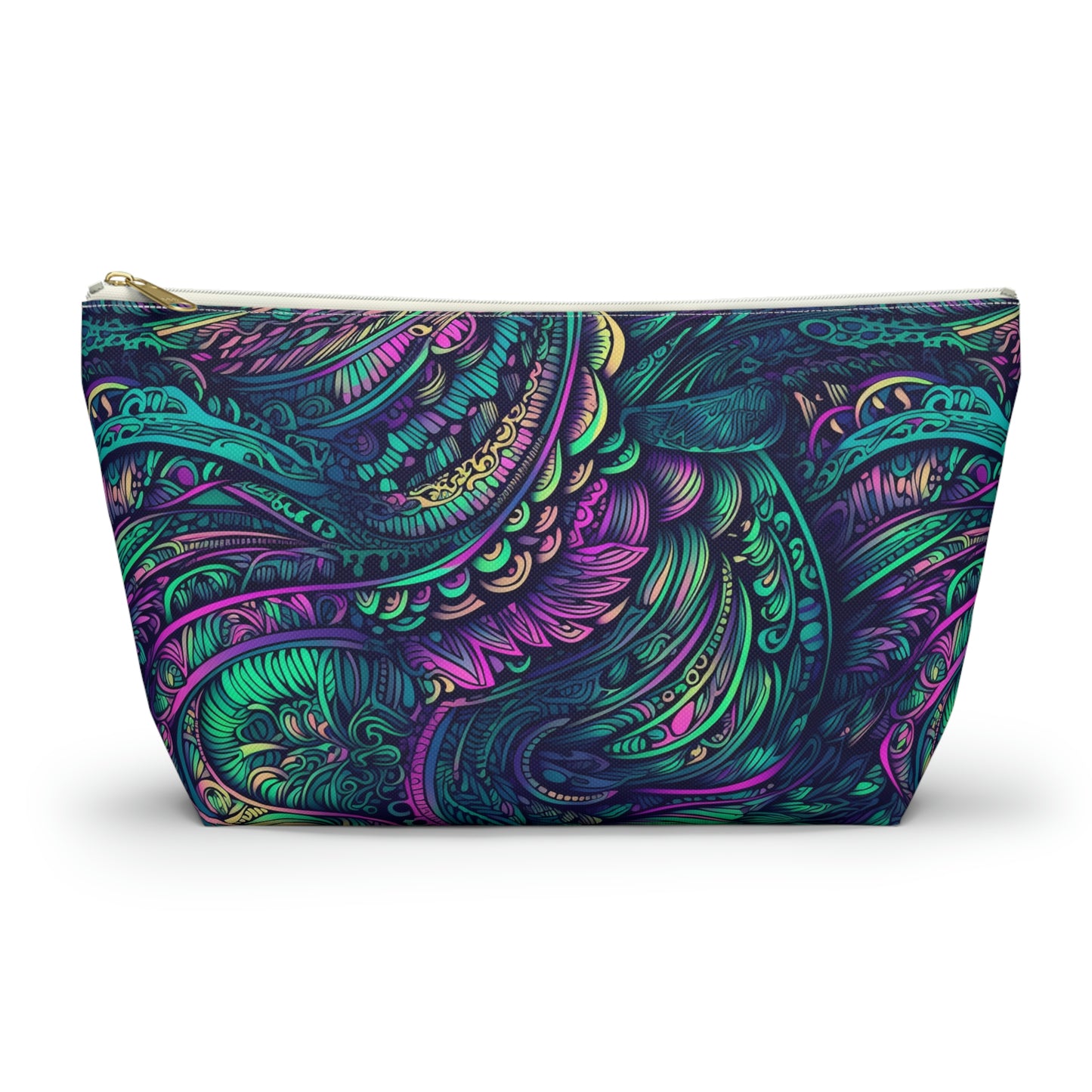 Peacock Swirl - Accessory Bag