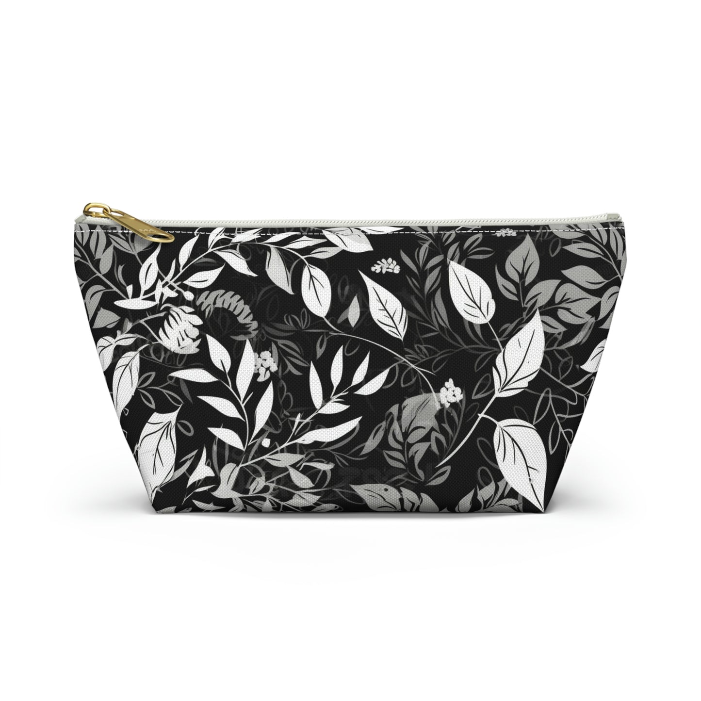 Black & White Floral - Accessory Bag